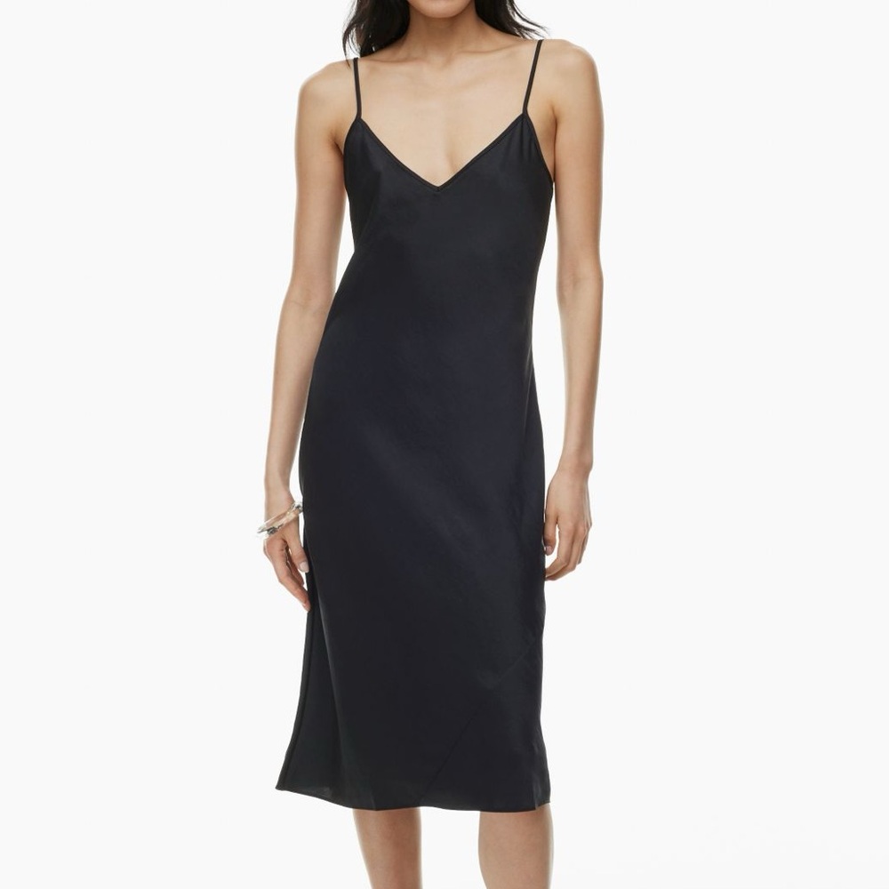 ARITZIA WILFRED Slip Satin Midi Dress